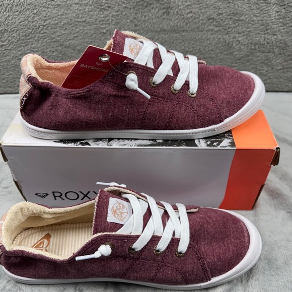 Roxy Bayshore III Sneaker Women 11 Burgundy New Memory Foam Slip On ARJS600418 - Picture 5 of 10